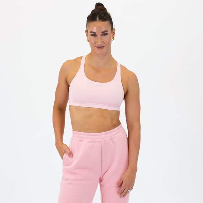 Strawberry Cream Sports Bra - Isla Scoop Neck -1