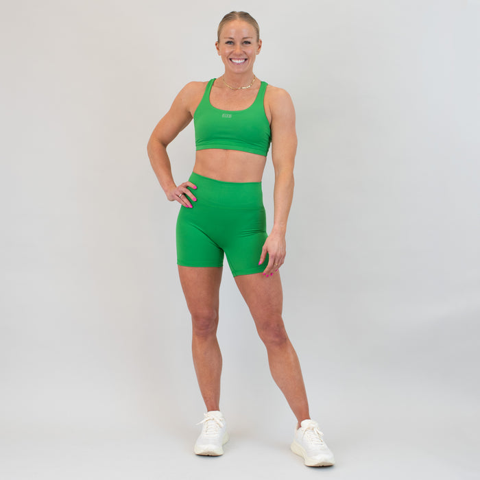 Scoop Neck Athletic Sports Bra - Kelly Green - Isla