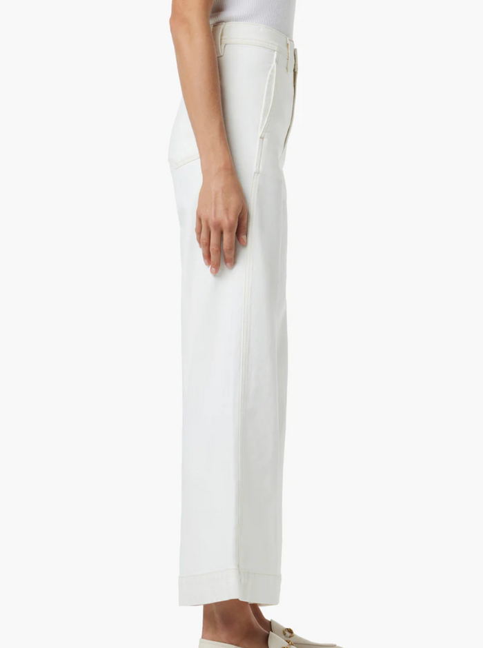 Joe's Jeans The Avery High Rise Wide Leg Ankle in Milk