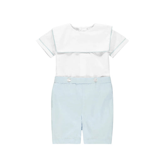 John Boy Embroidered/Monogram 2-Pc Set