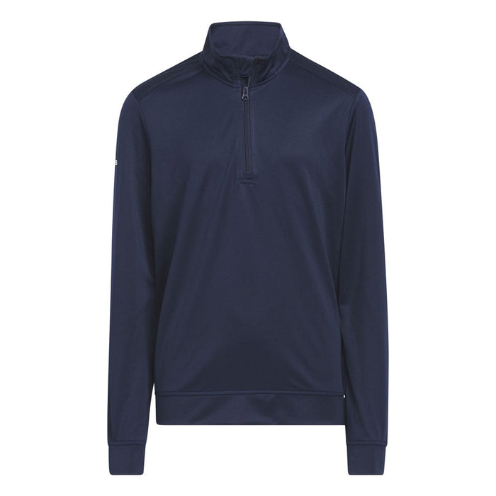 adidas Junior Heather Primegreen AEROREADY Quarter Zip Pullover