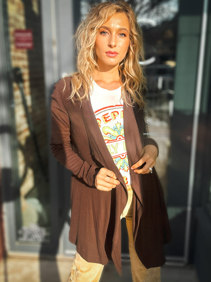 Karen Kane Draped & Dreamy Cardigan