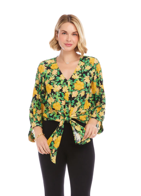 Karen Kane Petals + Poise Blouse