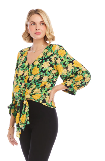 Karen Kane Petals + Poise Blouse