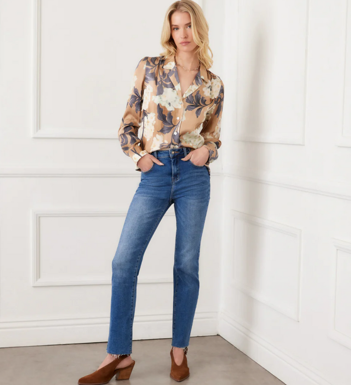 Karen Kane Polished Bloom Blouse