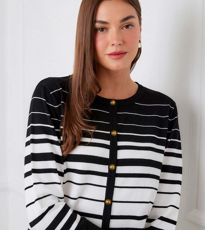 Karen Kane Stripe Season Cardigan