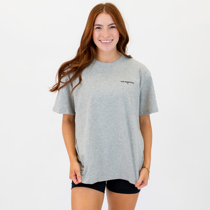 Karma Crewneck Tee - Heather Gray