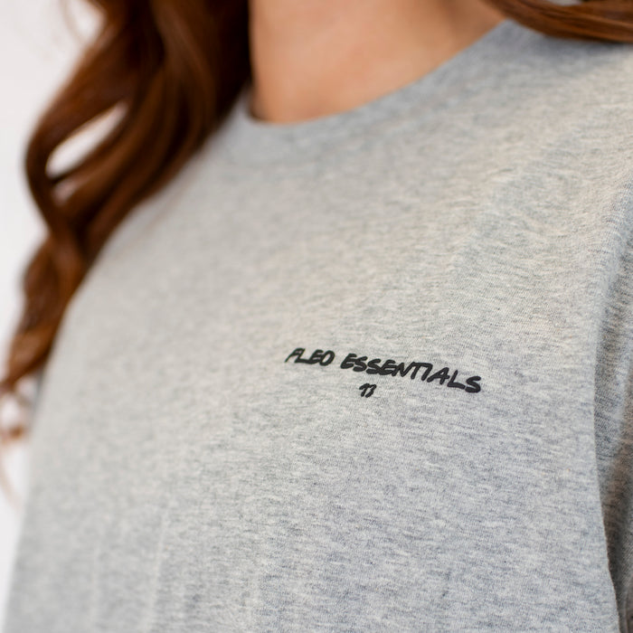 Karma Crewneck Tee - Heather Gray