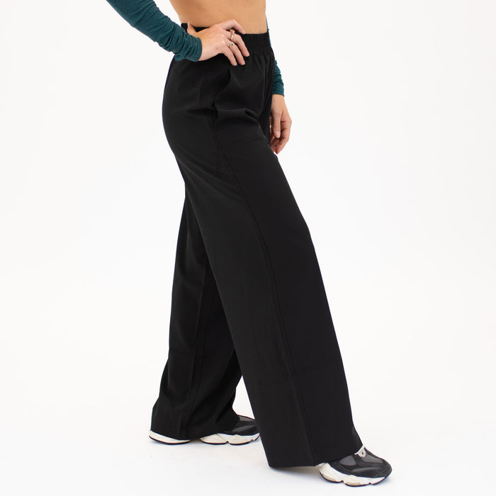 Wide Leg Athletic Pant - Keep Up - Black