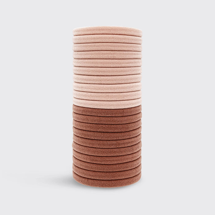 Kitsch Eco-Friendly Nylon Elastics 20pc set - Blush