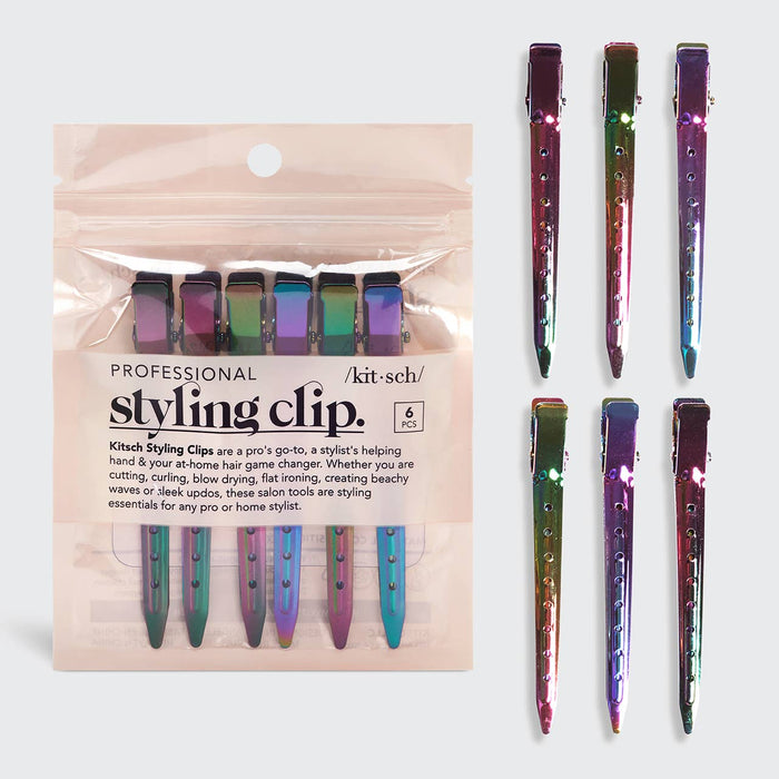 Kitsch Styling Hair Clips 6pc - Iridescent