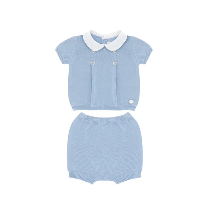 Kyle Boy Blue Knitted 2-Piece Set