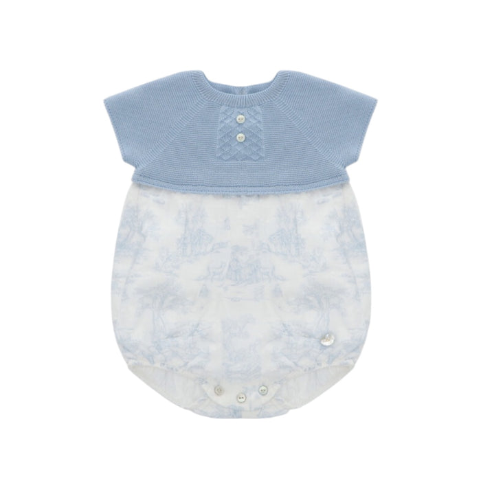 Kyle Half-Knitted Toile Boy Romper