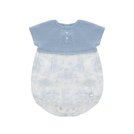 Kyle Half-Knitted Toile Boy Romper