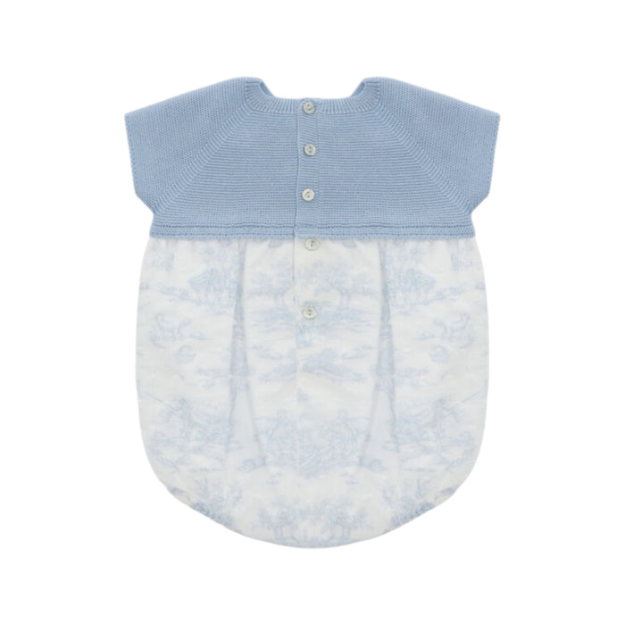 Kyle Half-Knitted Toile Boy Romper