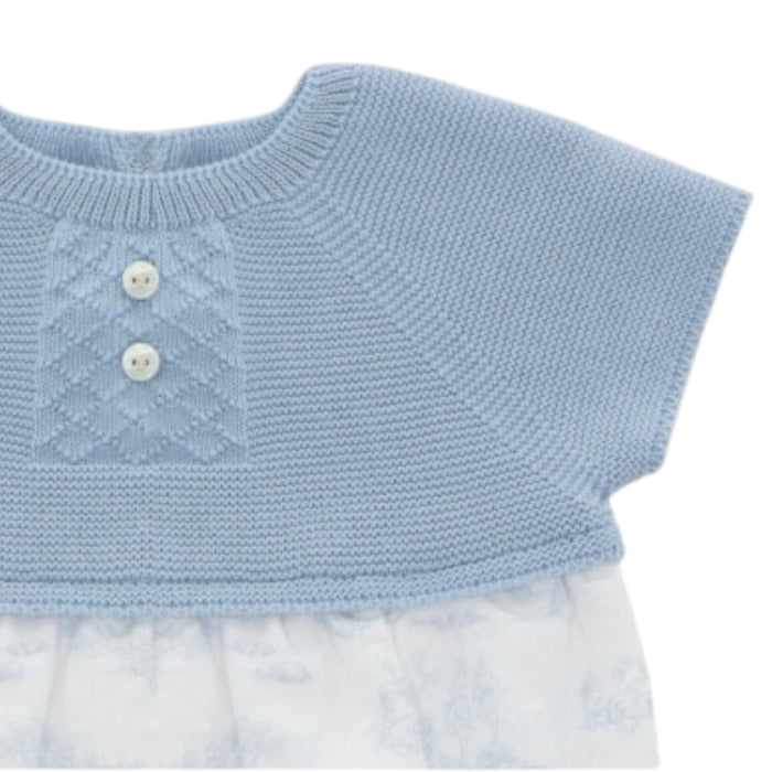 Kyle Half-Knitted Toile Boy Romper
