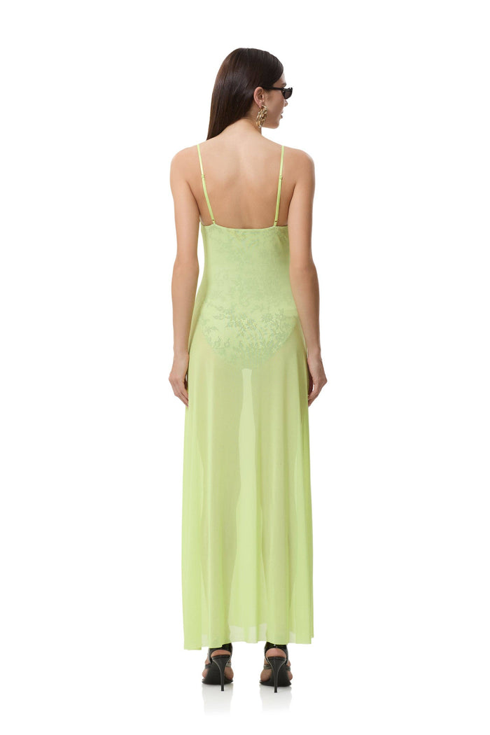 Lace Effect Maxi Dress