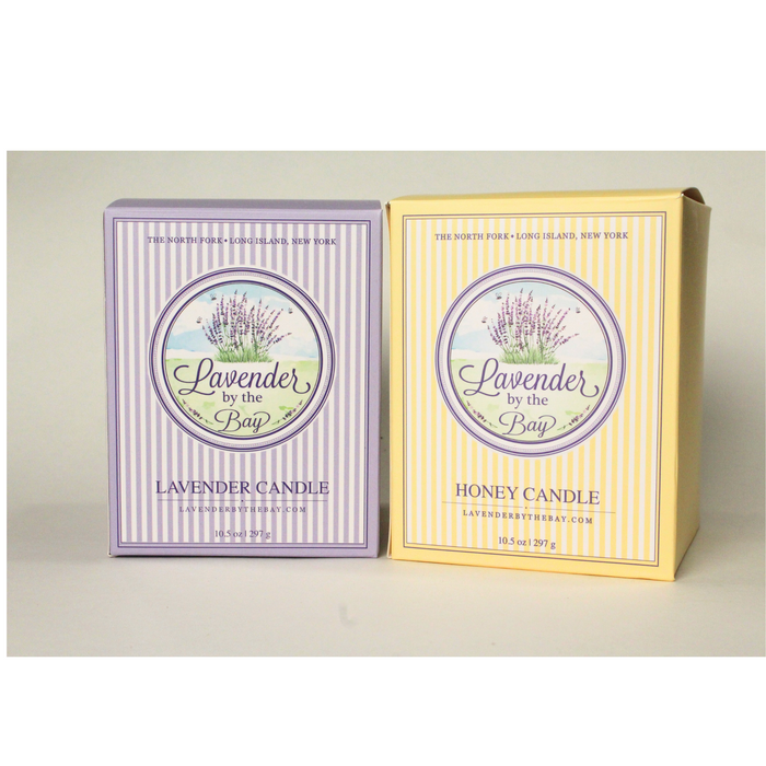 Large Scented Candles - Honey & Lavender