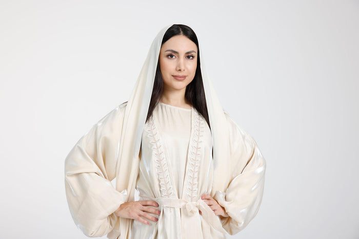 Layan Abaya Cream - Women