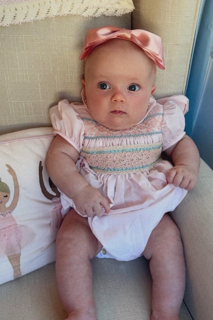 Leo Girl Embroidered Girl Romper