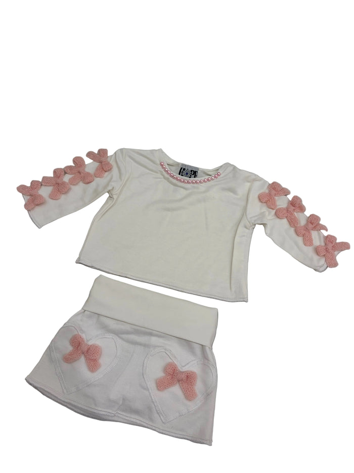 Lila Love Bow Skort Set