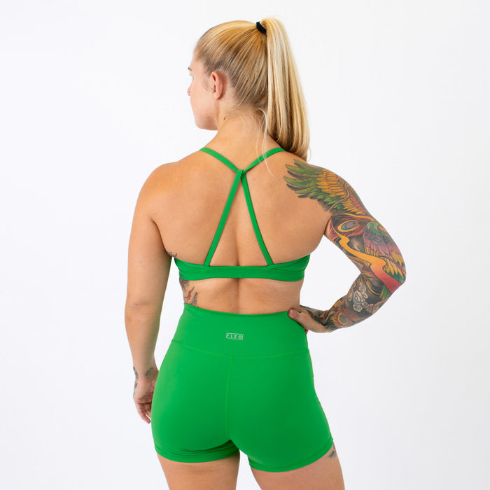 Loop Back Sports Bra - Kelly Green