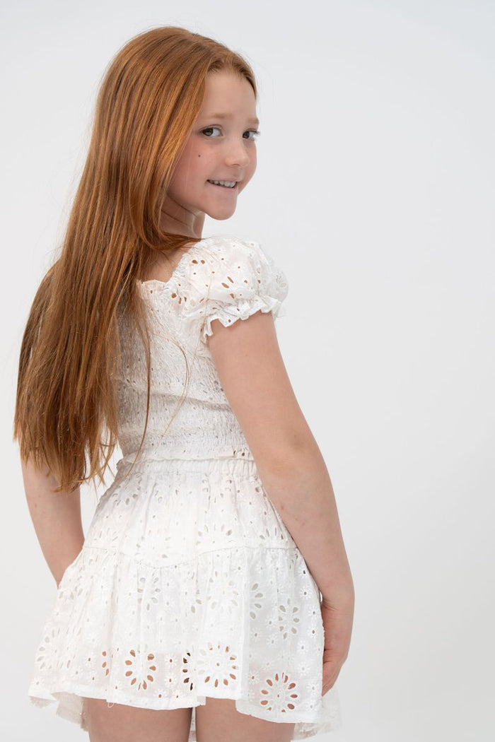 Louisa Eyelet Skirt Set