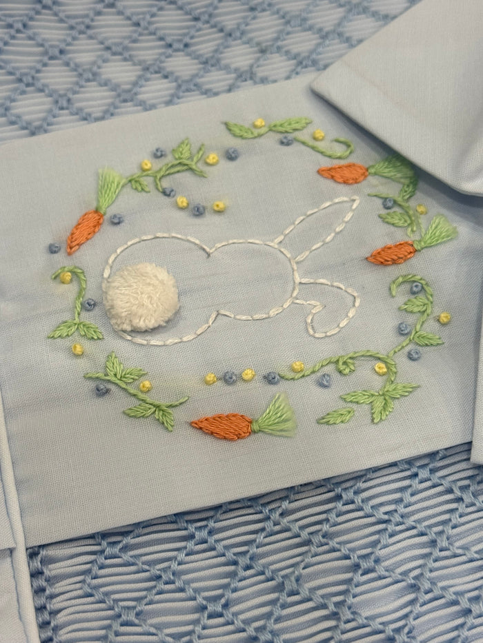 Lucio Bunny Embroidered 2-Piece Set