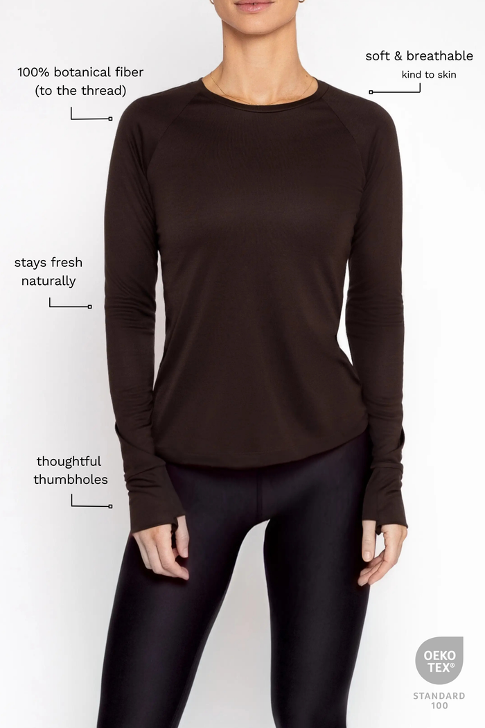 LUX Long-Sleeve Tencel Top