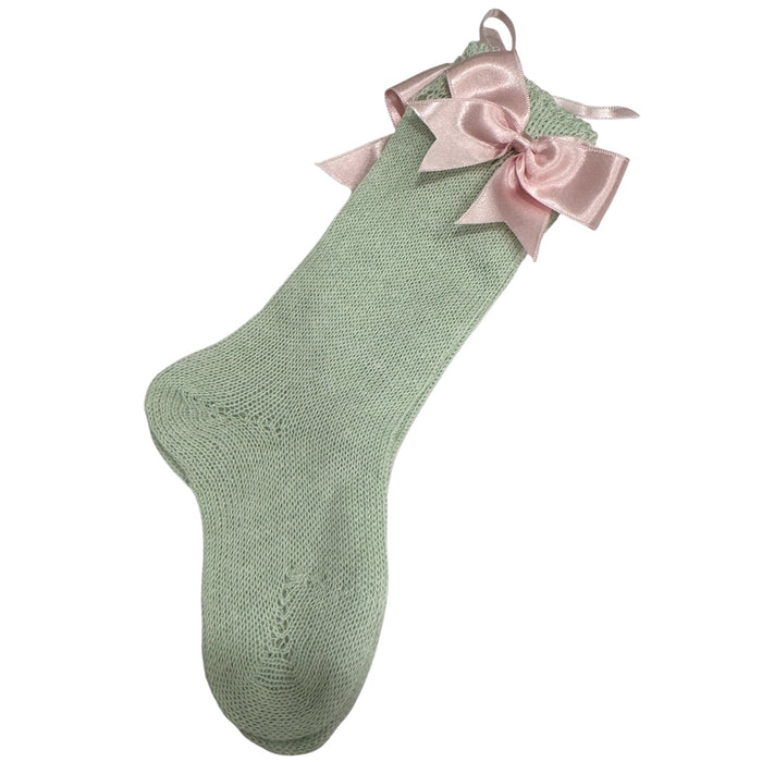 MADE TO ORDER Aida Green/Pink Floral 4-Piece Set (SHIPS 6-8 weeks after order is placed)