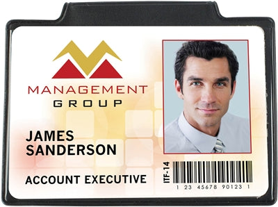 Magnetic Single Pocket Horizontal Badge Holder - Government Size - 501-GT, Qty = 50