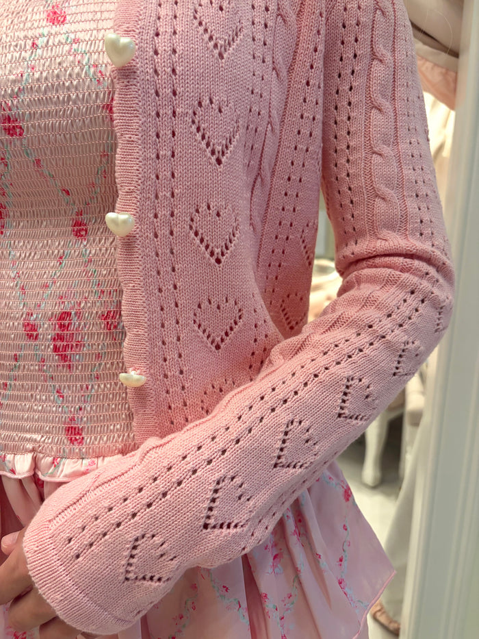 Maisie Heart Knit Cardigan