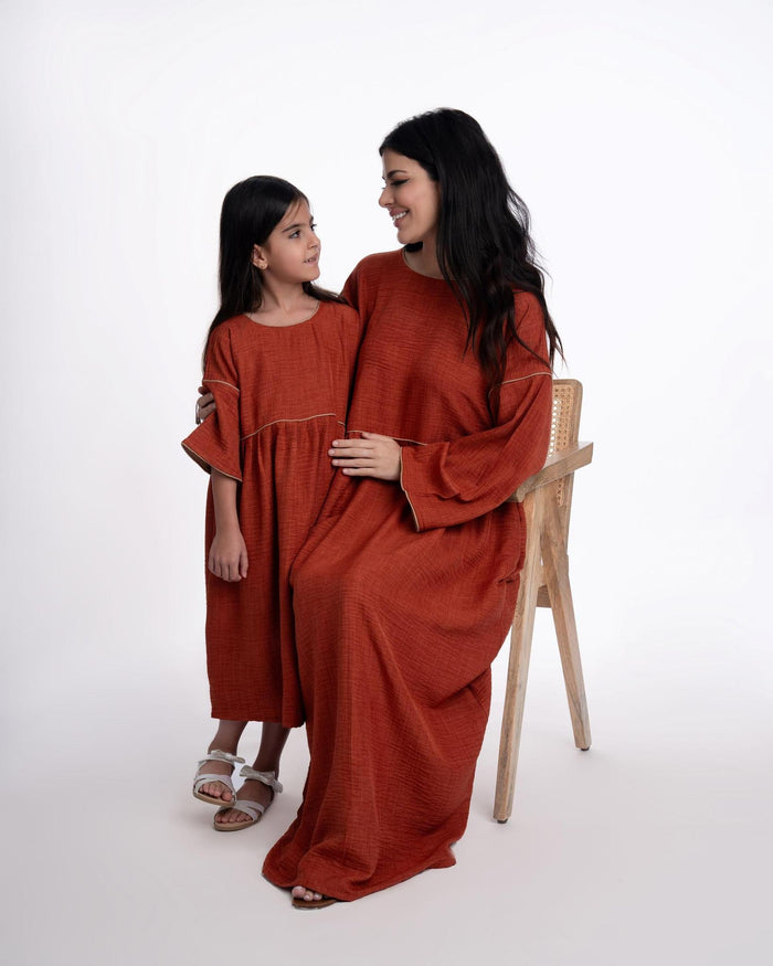 Marwa Linen Kaftan Kids