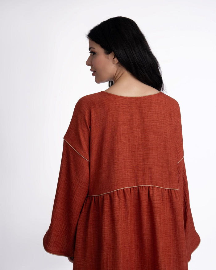 Marwa Linen Kaftan Woman
