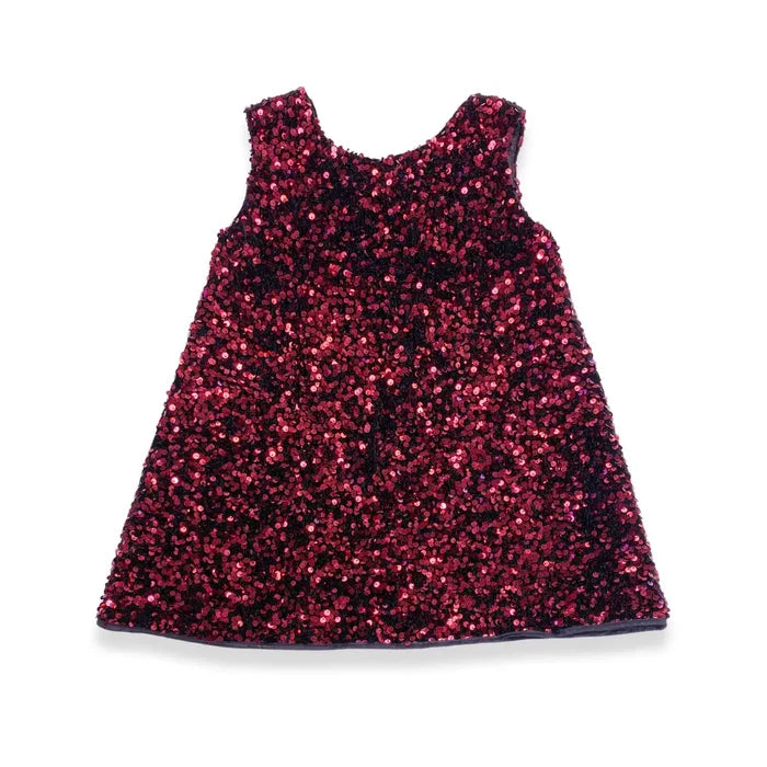 Mary Sequin & Velvet Bow Dress