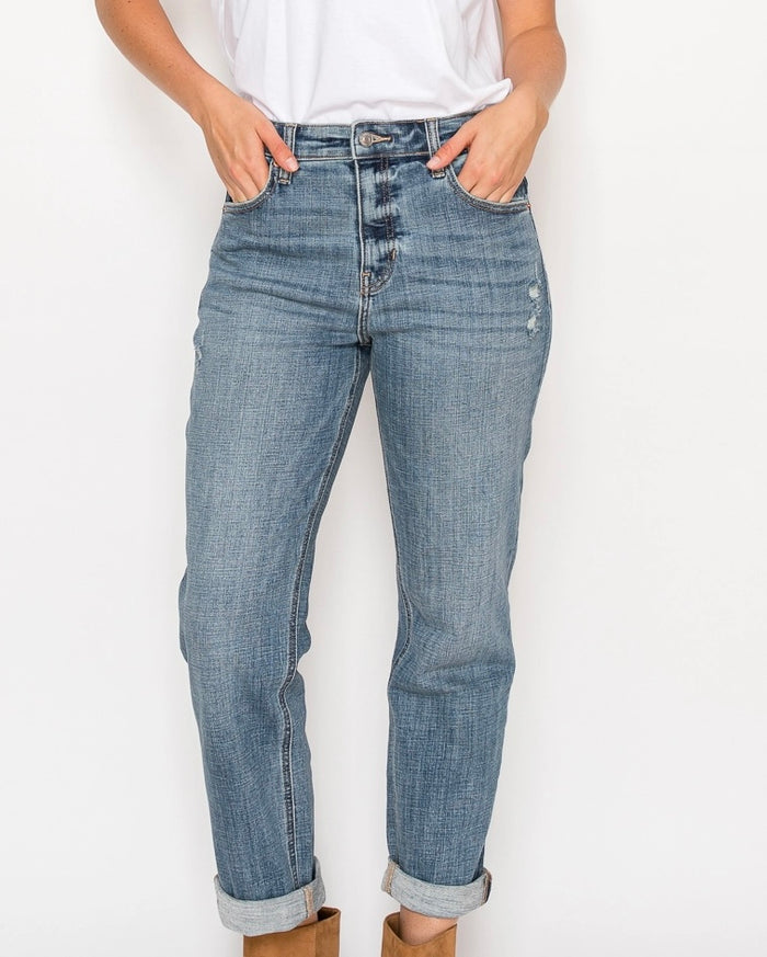 Mid Rise Modern  Boyfriend Jeans