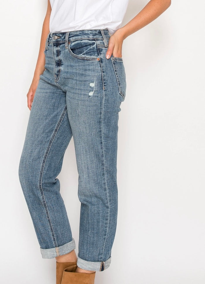 Mid Rise Modern  Boyfriend Jeans