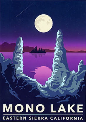 Mono Lake Retro Sticker