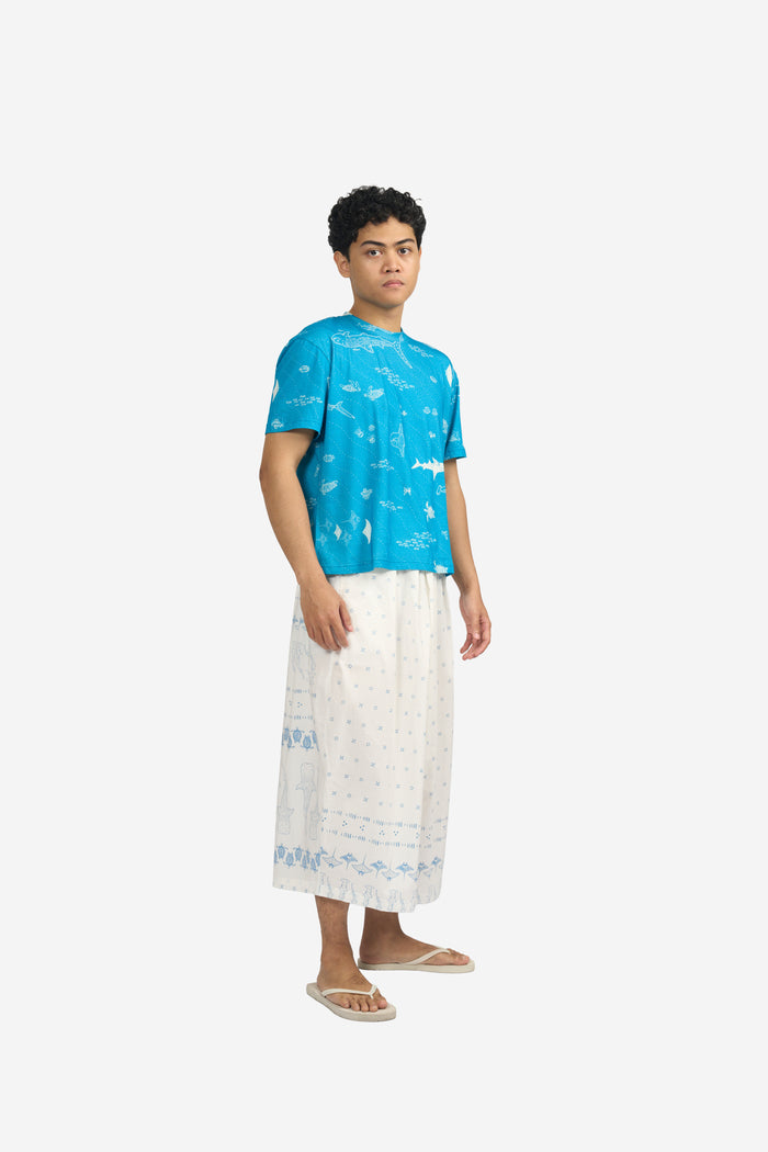 ”Mosaik” - Man's Two Buttons Midi Pants