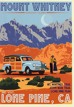 Mt. Whitney Retro Poster