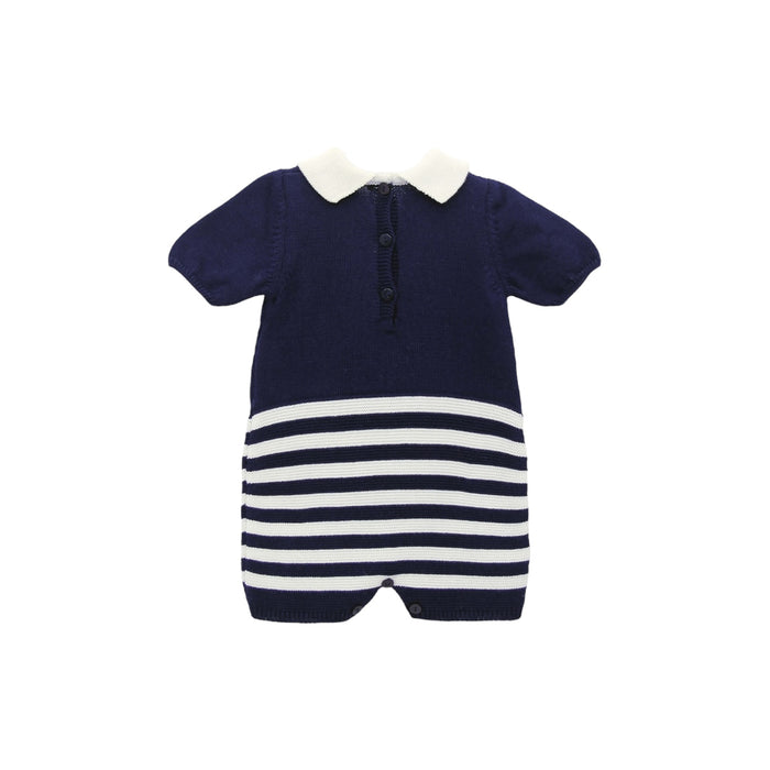 Nautic Seagul Knitted Romper