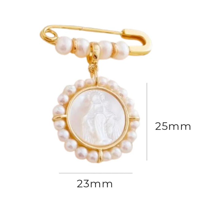 New Glory Baby Pin Mother of Pearl