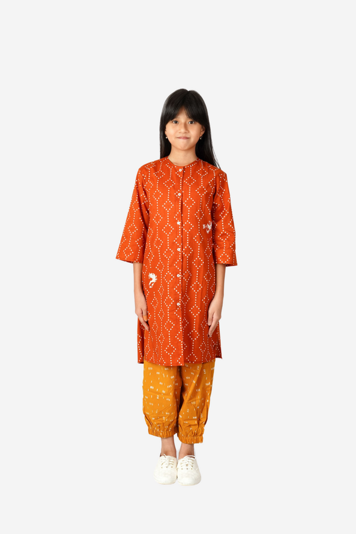 "Nitik Ayam" - Kids Baju Panjang