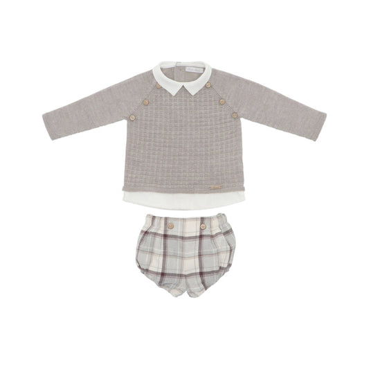 Noah Taupe Boy 2-pc Jumper set