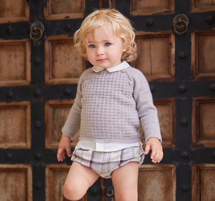 Noah Taupe Boy 2-pc Jumper set