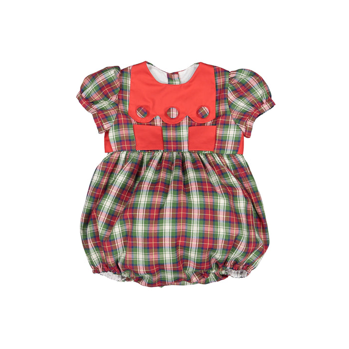 North Pole Tartan Romper