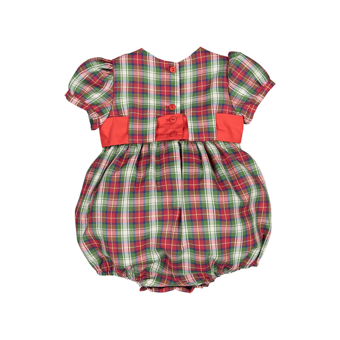 North Pole Tartan Romper