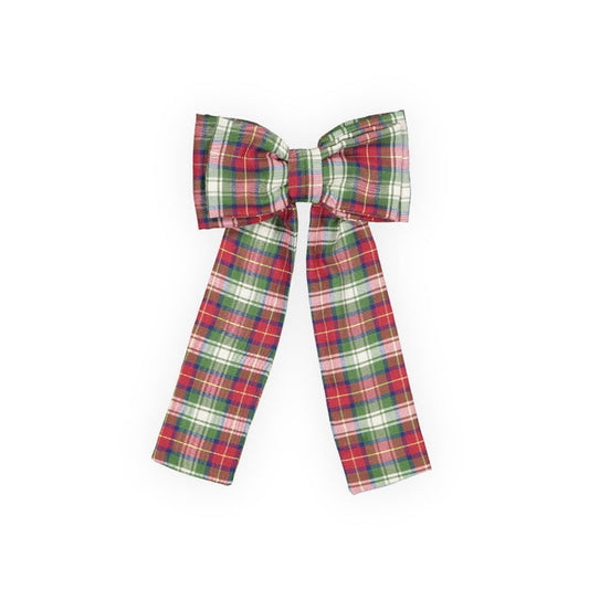 North Pole Tartan XL Big Hair Clip