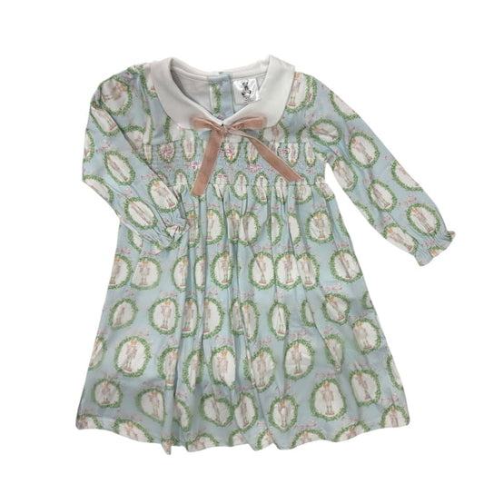 Nutcracker Pastel Girl Smocked Gown
