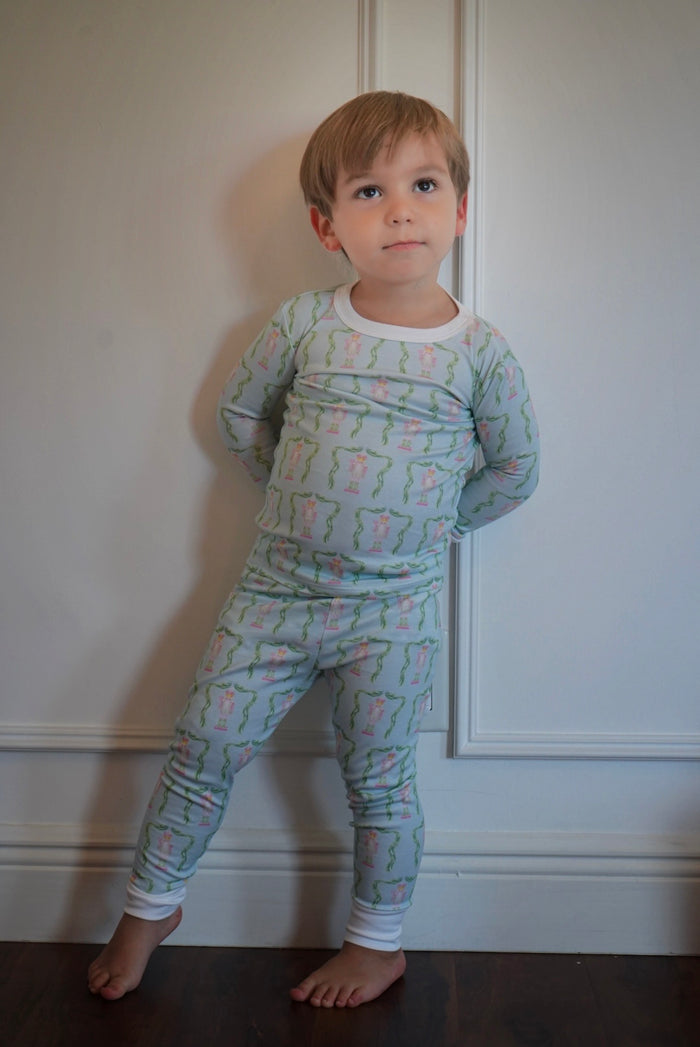 Nutcracker Pastel Xmas Boys 2-pc PJ Pajamas